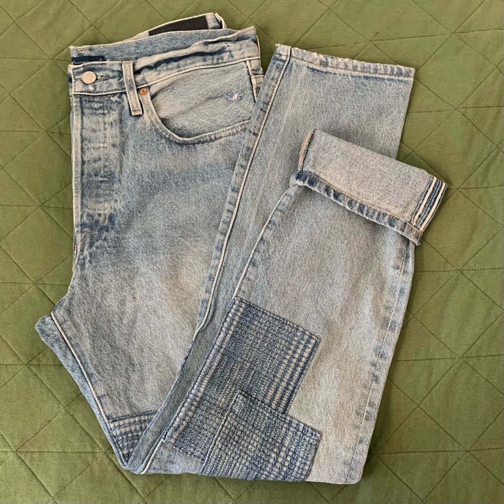Levi’s Made & Crafted Patchwork 501 Skinny Jeans Size 30